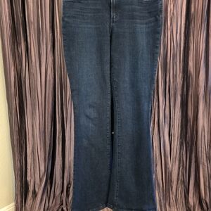 PAIGE Women's Dark Blue Bootcut Jeans